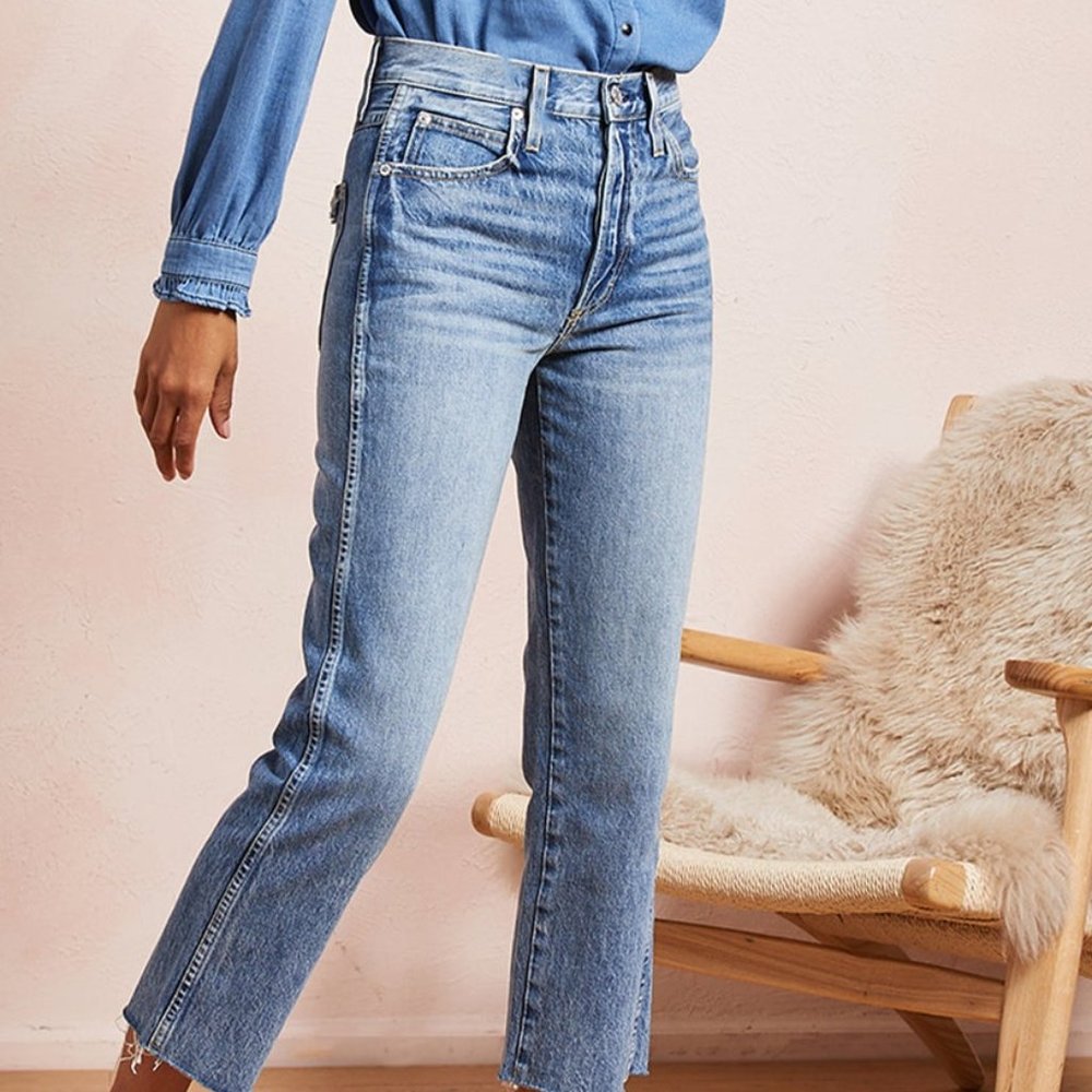 AMO Loverboy crop boyfriend jeans Darling wash